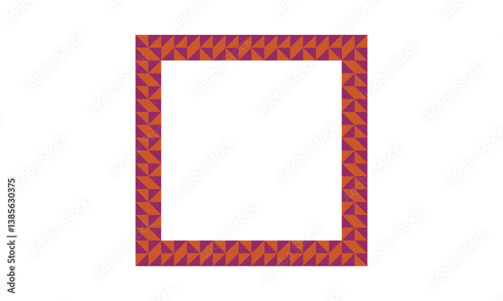 Wall mural square frame vector art & graphics