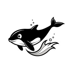 silhouette of a shark