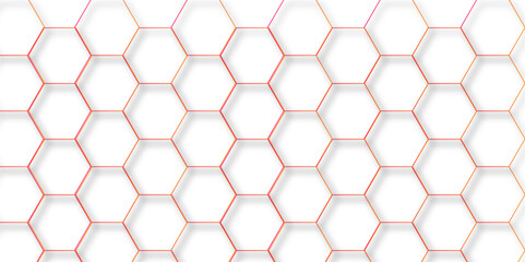 Fototapeta premium Luxury hexagonal abstract black metal background with golden light lines. Dark 3d geometric texture illustration. Black Hexagonal Pattern Metallic background with black and gold 3d