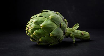 Fototapeta premium Nocturne of Artichoke AI Generated