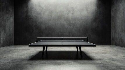 Dynamic table tennis match featuring athletes indoor arena competitive sport scene focus on net and ball