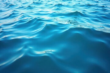 Serene ocean waves on a calm abstract blue background, ocean, calm
