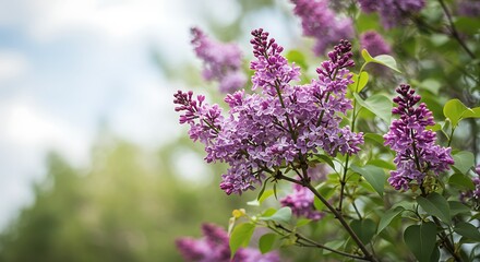 Obraz premium Lilac Dreams in Soft Light AI Generated