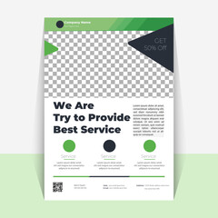 Service providing flyer template Design 