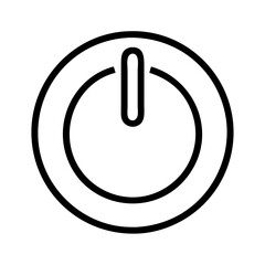 Power button icon vector illustration symbol for on off switch control start shutdown interface 