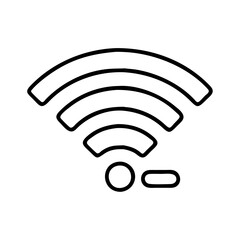 Wireless internet wifi connection signal icon vector illustration for network access and communication 