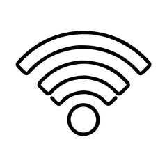 Wifi signal icon wireless connection symbol internet access point network technology vector illustration