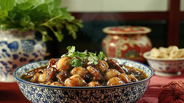 braised abalone with shiitake mushrooms video chinese food