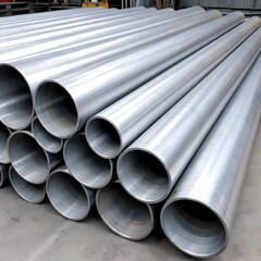 stack of steel pipes