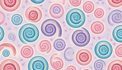 Colorful Swirl Pattern with Pink, Purple, and Blue Tones