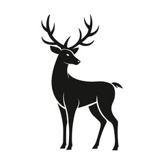 Obraz premium A deer stands in front of a white background