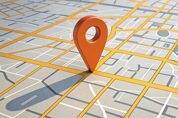 Location pin on map gps navigation destination travel point of interest