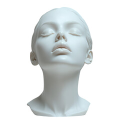 Imagine a plastic human statue or model meticulously