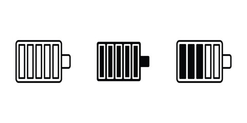 Battery icon in clean, modern design. Perfect for tech, energy, mobile apps, and UI/UX projects. High-quality vector, fully scalable and easy to customize.