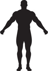 silhouette of a young man