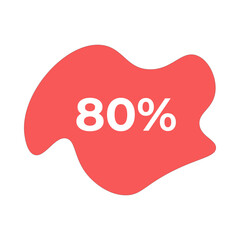 80 percent abstract spot discount promotion
Vector spot discount, sale