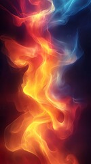 Wave colorful gradient vibrant abstract pattern high resolution hd image