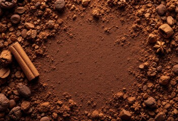 Earthy Brown Soil Texture Background