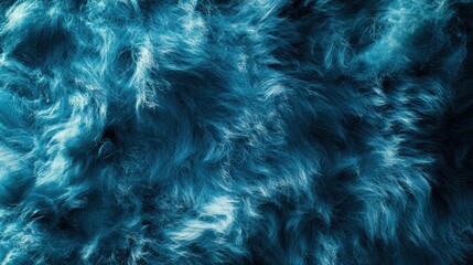 Fototapeta premium Abstract deep blue fur texture