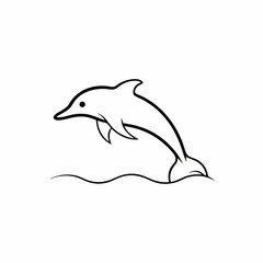 outline of a dolphin