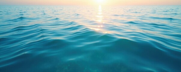 Obraz premium Calming oceanic atmosphere with subtle ripples, nature, ocean, atmospheric
