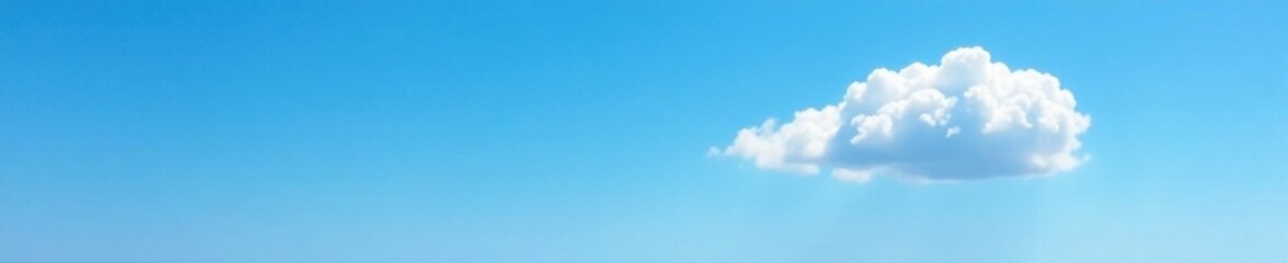 Obraz premium Cloudy sky with white wispy cloud on blue background, , sky view, wisp