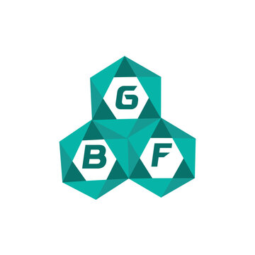 GBF creative minimalist letter logo. GBF unique vector initials alphabet letter logo design