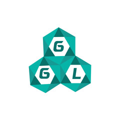 Obraz premium GGL creative minimalist letter logo. GGL unique vector initials alphabet letter logo design