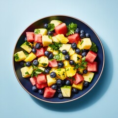 A fresh fruit smoothie made with pineapple, coconut, and mango. Featuring tropical flavors