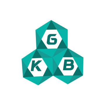 GKB creative minimalist letter logo. GKB unique vector initials alphabet letter logo design