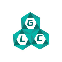 GLC creative minimalist letter logo. GLC unique vector initials alphabet letter logo design