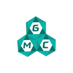 GMC creative minimalist letter logo. GMC unique vector initials alphabet letter logo design