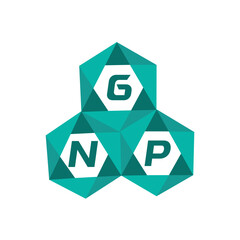 GNP creative minimalist letter logo. GNP unique vector initials alphabet letter logo design