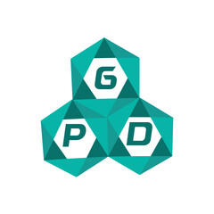 GPD creative minimalist letter logo. GPD unique vector initials alphabet letter logo design