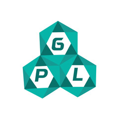 GPL creative minimalist letter logo. GPL unique vector initials alphabet letter logo design