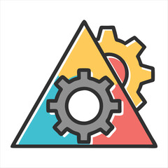 setting silhouette vector style