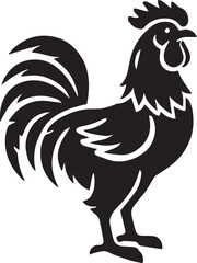 Obraz premium rooster vector illustration, rooster vector logo vector, rooster vector silhouette vector full body