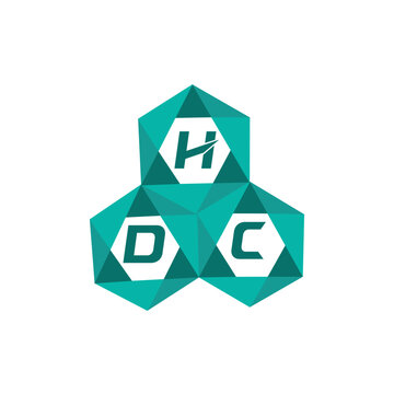HDC creative minimalist letter logo. HDC unique vector initials alphabet letter logo design