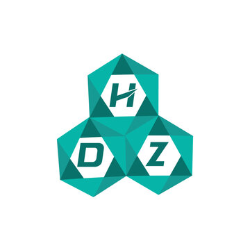 HDZ creative minimalist letter logo. HDZ unique vector initials alphabet letter logo design