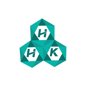 HHK creative minimalist letter logo. HHK unique vector initials alphabet letter logo design