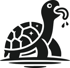 Vector turtle animal silhouette
