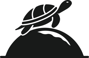 Vector turtle animal silhouette