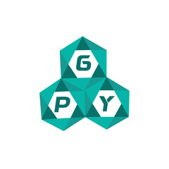 HPY creative minimalist letter logo. HPY unique vector initials alphabet letter logo design