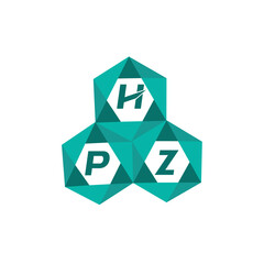 Fototapeta premium HPZ creative minimalist letter logo. HPZ unique vector initials alphabet letter logo designHPZ creative minimalist letter logo. HPZ unique vector initials alphabet letter logo design
