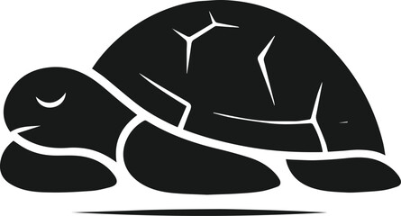 Vector turtle animal silhouette