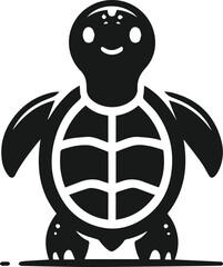 Vector turtle animal silhouette