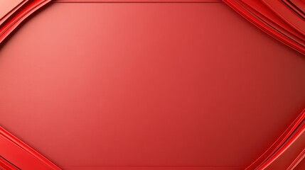 A simple yet striking red border framing a blank space, ideal for advertisements, website headers, or greeting cards.
