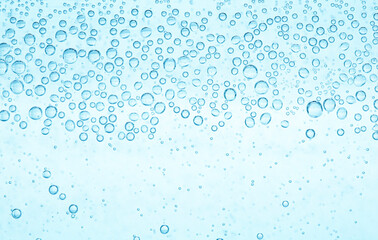 Closeup view of soda water with bubbles