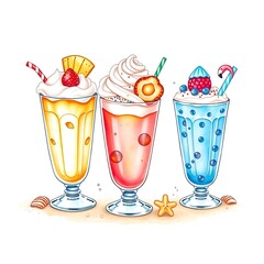 ice cream in a glass