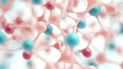 Molecular interaction event laboratory scientific visualization digital environment close-up view biochemical concept